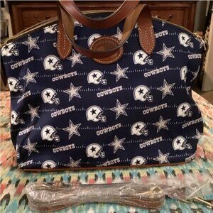 Dooney and Bourke Dallas Cowboys Nylon Domed Satchel NEW!